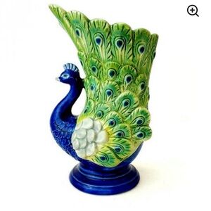 Set of 2 Peacock 18 oz Tikki Mugs